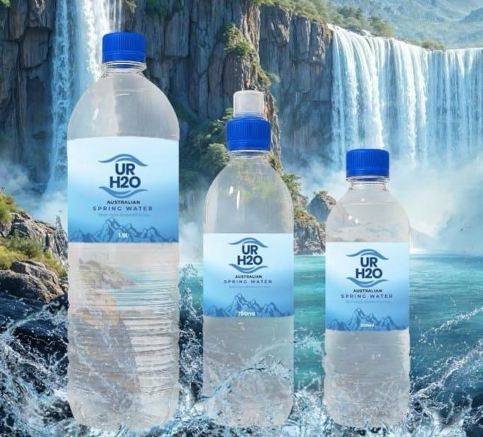 URH20 bottle styled on a marble counter